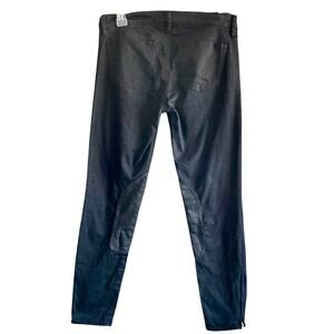 J. Crew Black Riding Pants With Inner Knee Patch Zip Cuffs Size 27 Equestrian